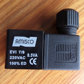 AMISCO 電磁閥線圈 EVI 7/9 AC220V 5VA 6V 8.5VA 4V210 原裝接線盒