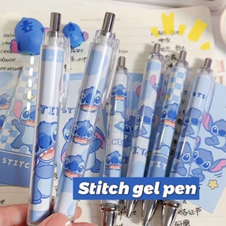 6 支迪士尼中性筆可愛 Lilo & Stitch 書寫中性筆辦公學校用品文具