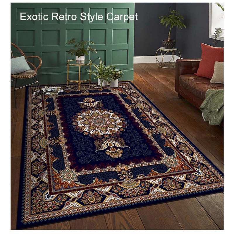 民族風臥室地毯波斯復古地毯大面積客廳裝飾地毯衣帽間休閒地毯可水洗