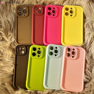 相容 iPhone 15 Plus Pro Max 手機殼 3D 立體馬卡龍糖果純色彩色商務簡約啞光素色加厚防震軟矽膠外