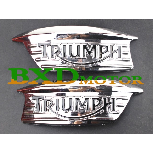 促銷 凱旋Triumph 750 T100 T120 復古油箱貼紙 3D側貼 貼標浮標 貼花
