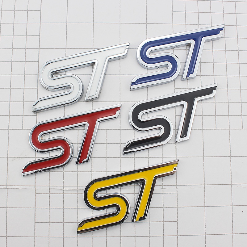 FIESTA 汽車改裝 ST 貼紙適用於福特蒙迪歐福克斯嘉年華後標誌側面標誌金屬貼紙