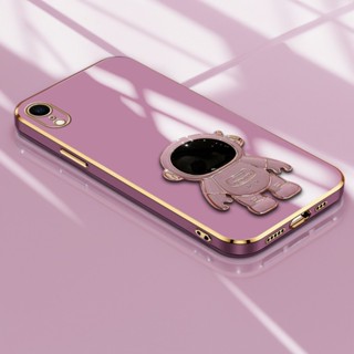 HP 相容 iPhone XR 手機殼輕奢宇航員手機座矽膠軟殼