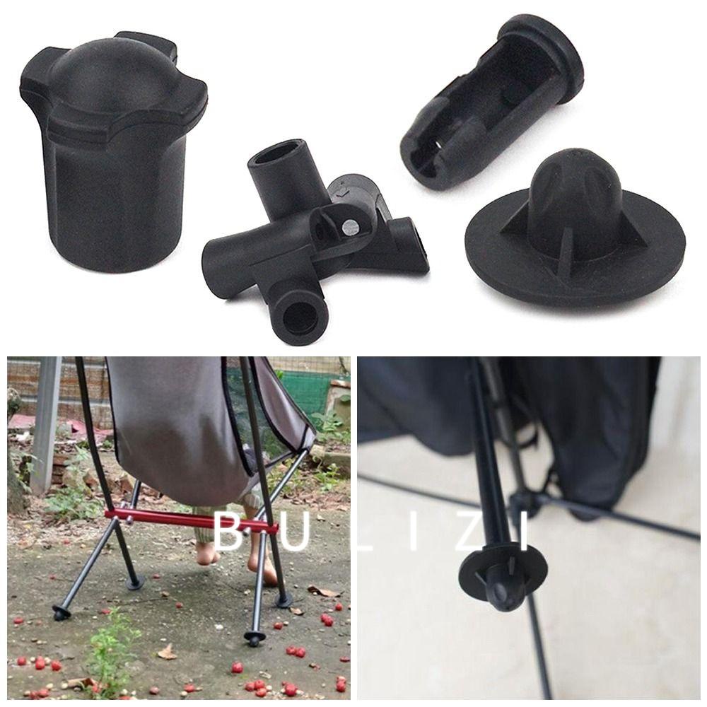 BULIZI1套月亮椅腿套,露營椅配件防滑腿部保護器,經久耐用插頭連接器耐磨可拆卸腳套