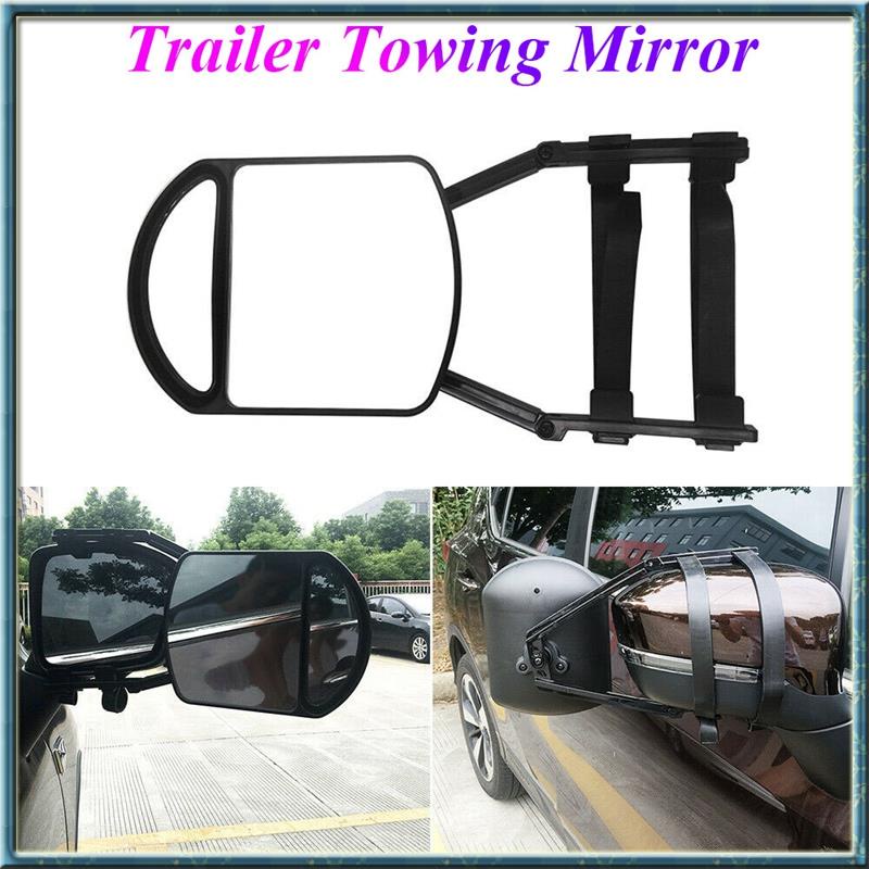 汽車牽引鏡可調節雙延長鏡長臂後視鏡適用於 RV 大篷車拖車露營車
