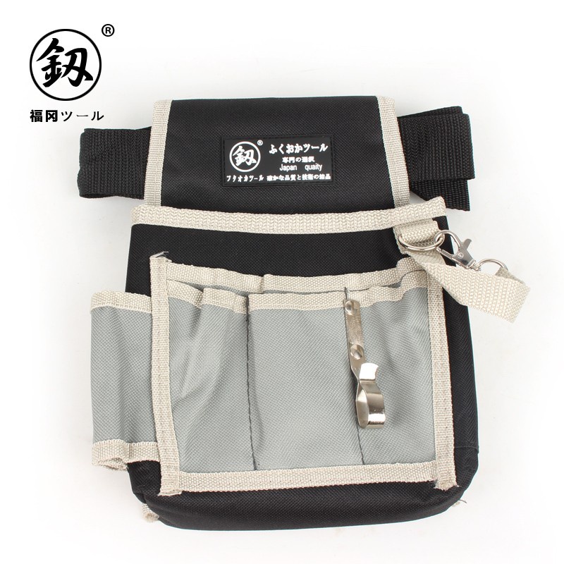 日本福岡工具電工工具包 腰包挎包帆布工具袋  小號 多功能維修