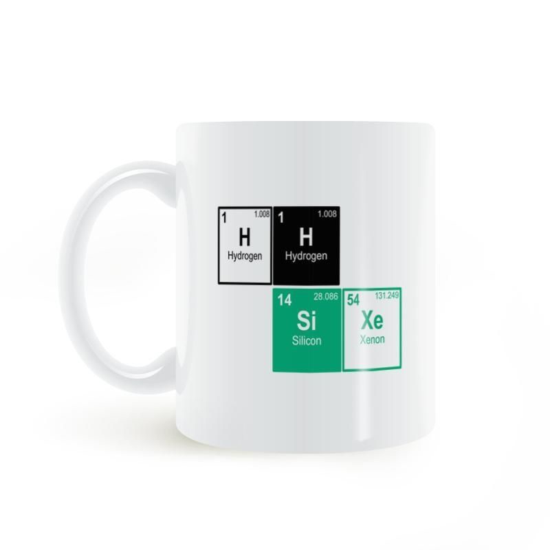 【訂製馬克杯】     Elements H H si xe mug化學元素氫氫硅氙元素馬克杯 陶瓷杯 水杯 咖啡杯 早