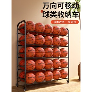 免運熱賣 籃球收納架 學校 幼兒園籃球架兒童足球收納架小學生球類可移動架