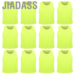 Jiadass 12 件裝小網狀足球訓練背心透氣螢光供應全新
