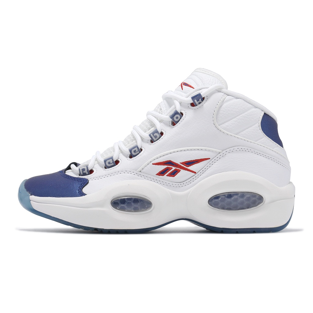 Reebok 籃球鞋 Question Mid 白 藍紅 艾佛森 高筒 復刻 Iverson 男鞋 ACS GX0227