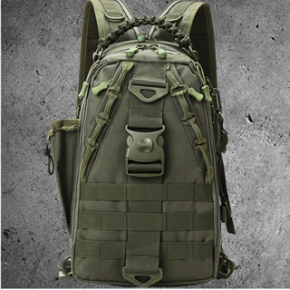 大容量防水戰術包後背包戶外戰術小軍綠路亞背包單雙肩兩用男防水專用徒步旅行書包