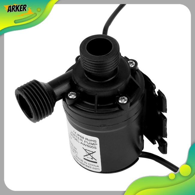 Areker 12 V 高壓無刷迷你潛水水泵 DC 12V 800L/H 超靜音噴泉水泵