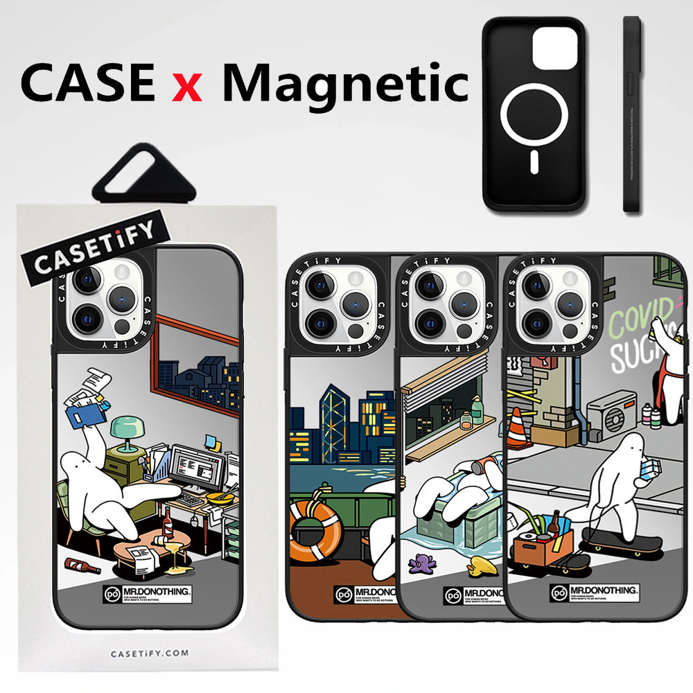 高品質磁性手機殼 CASETiFY[Mr.Donothing Mr. 懶人】適用於 iPhone 15 Pro Max
