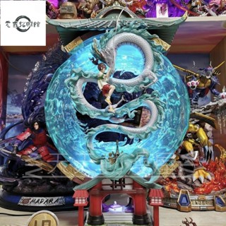 元氣招財 韆與韆尋模型 琥珀川記憶 韆尋與白龍 GK鵰像 宮崎駿動漫週邊 可發光 桌麵擺件 公仔 盒裝 禮物