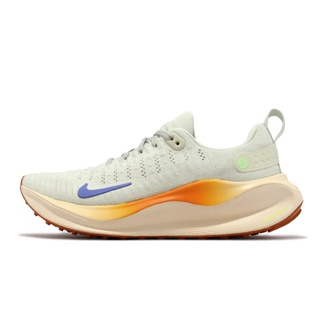 Nike 慢跑鞋 ReactX Infinity Run 4 綠 橘 女鞋 編織鞋面 路跑 ACS DR2670-007