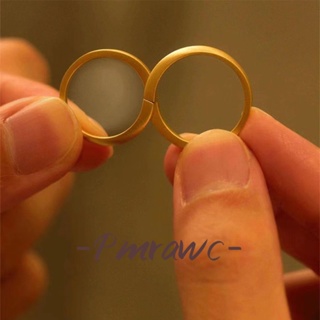 Pmrawc | 情侶情侶戒指愛情無邊框結婚戒指情侶戒指 FJ938