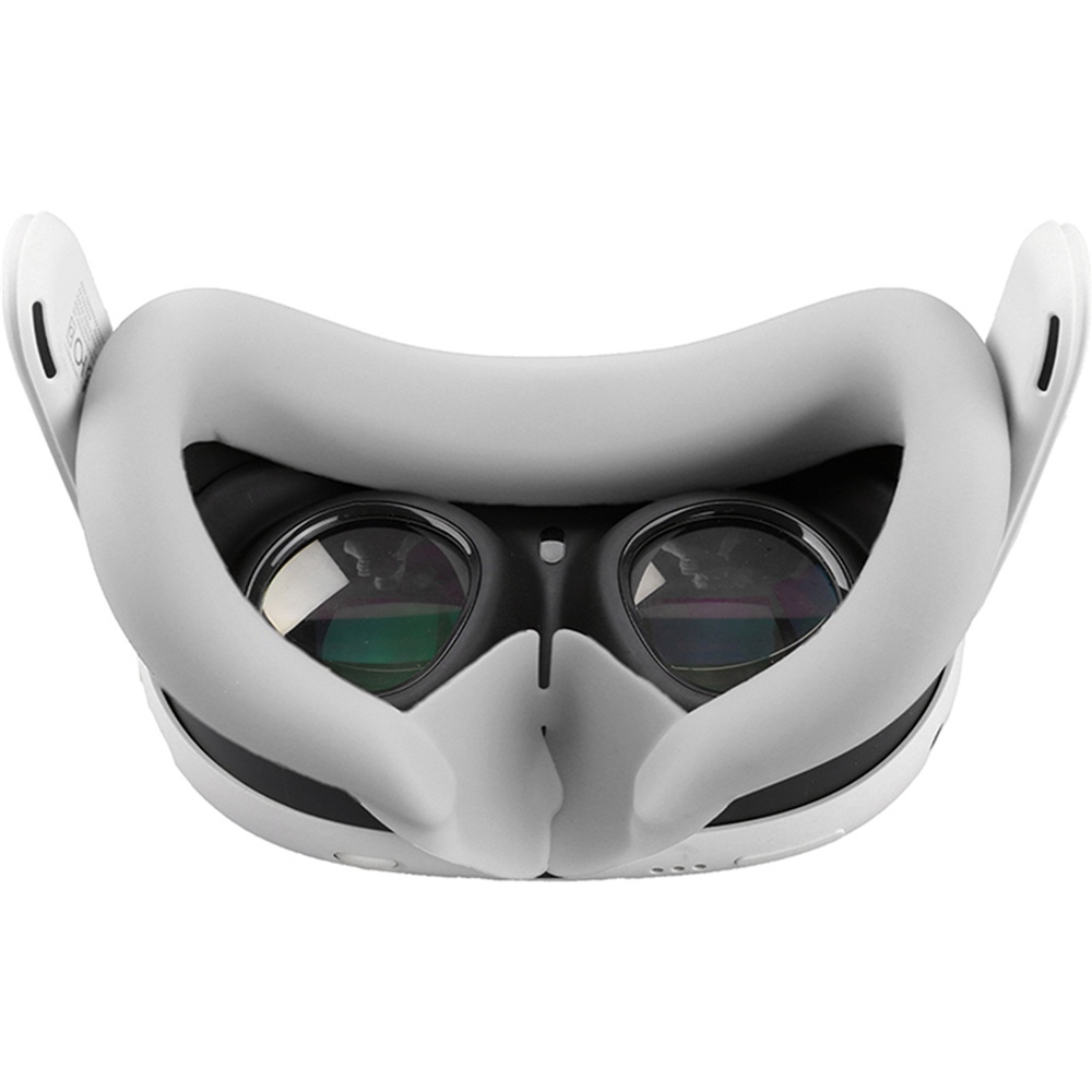 適用於Meta Quest 3 配件矽膠 VR 防光遮光面罩 VR 面部接口防汗面罩面墊