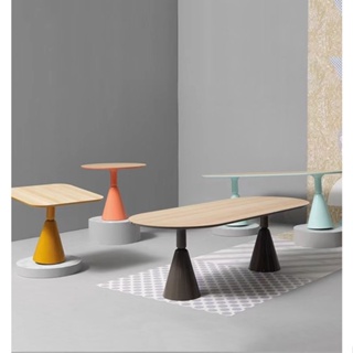 【靚貨】免運- 北歐設計師辦公桌餐桌ins茶几小戶型訂製洽談咖啡桌橢圓形聖杯