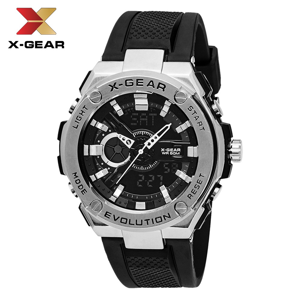 X-GEAR鋼鐵之芯鋼鐵之魂防水手錶男生 石英電子錶 時尚運動男生手錶 腕錶