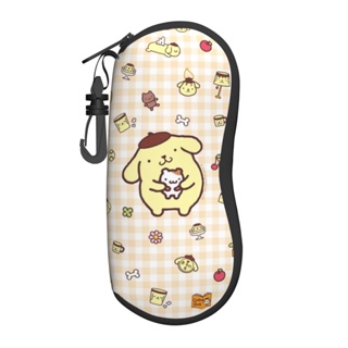 三麗鷗 Sanrio PomPomPurin 太陽鏡軟包,超輕便攜拉鍊眼鏡盒,眼鏡盒