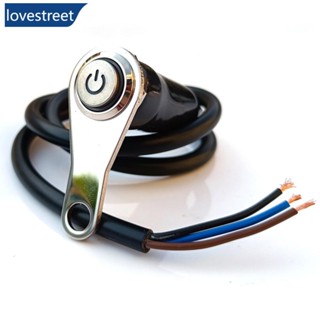 Lovestreet 12V LED 摩托車開關 ON-OFF 車把頭燈可調節安裝防水電源開關按鈕霧燈聚光燈 G5W9