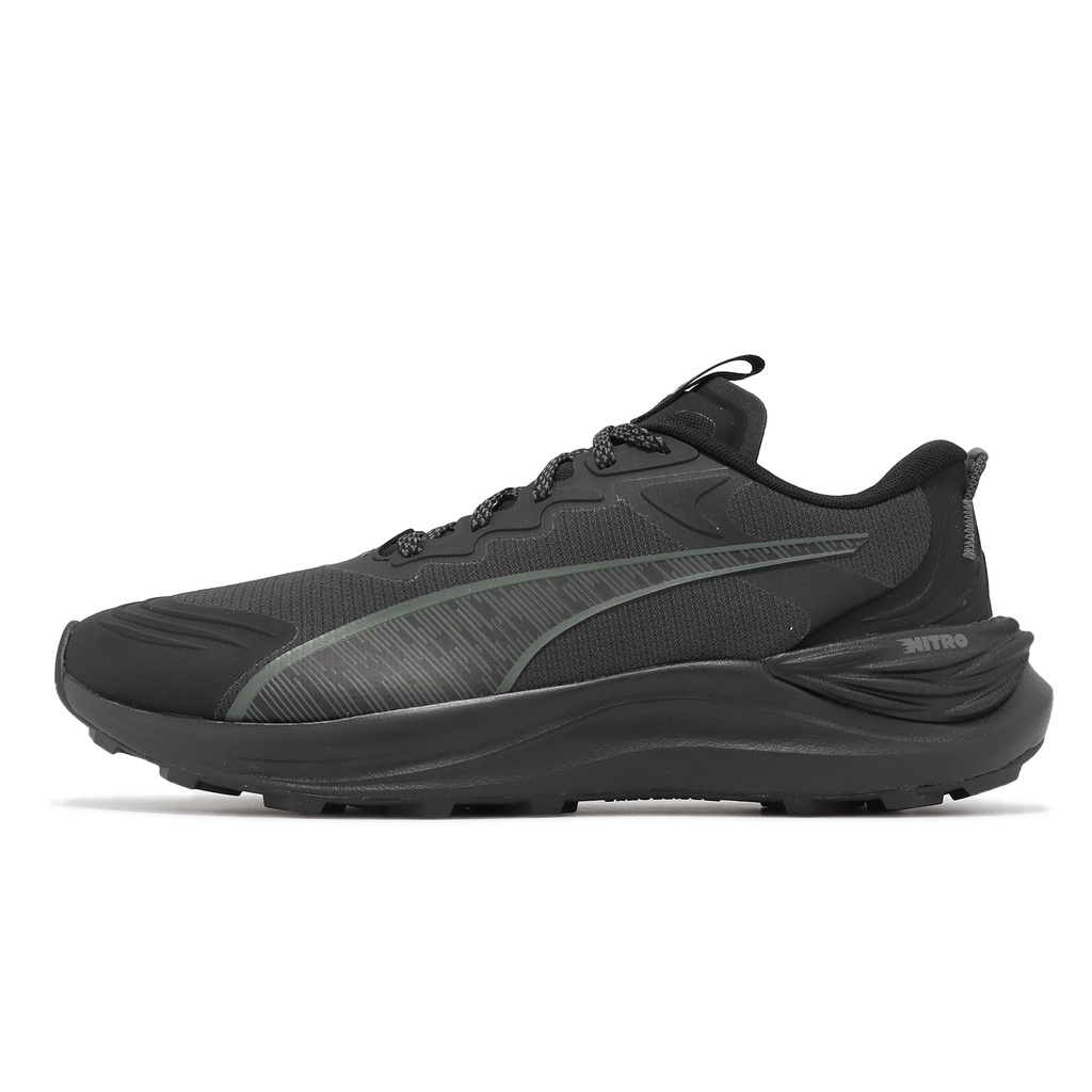 Puma 越野跑鞋 Electrify Nitro 3 TR 黑 全黑 反光 氮氣中底 男鞋【ACS】 37944501