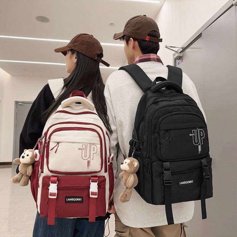 日系潮牌書包 女 韓版高中國中學生 雙肩包 大容量 男女通用書包