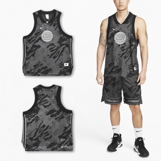 Nike 球衣 ADV Premium 黑灰 籃球 無袖 速乾 排汗 反光 小標【ACS】 DX0258-010