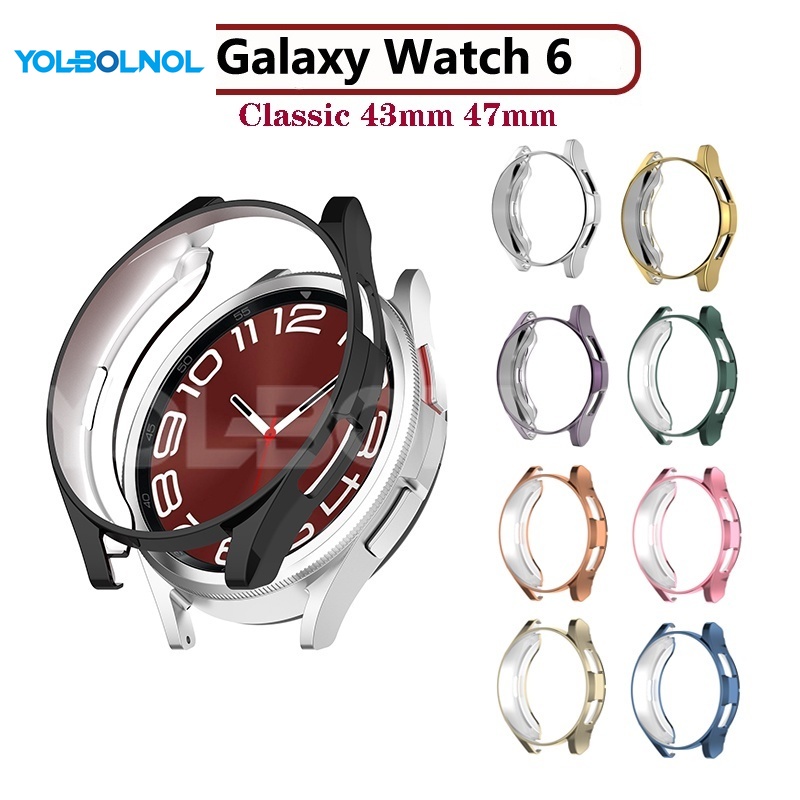 全新TPU閃亮軟殼保護套適用於三星 Galaxy Watch6 Watch 6 Classic 43mm 47mm保護殼