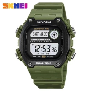 Skmei 2126 男士時尚 5Bar 防水秒錶手錶鬧鐘男士背光夜間倒計時運動手錶