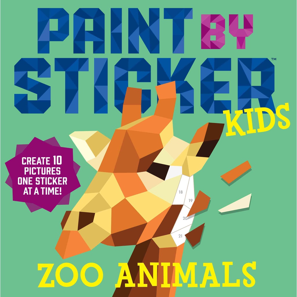 Paint by Sticker Kids: Zoo Animals (貼紙書)/Workman Publishing【三民網路書店】