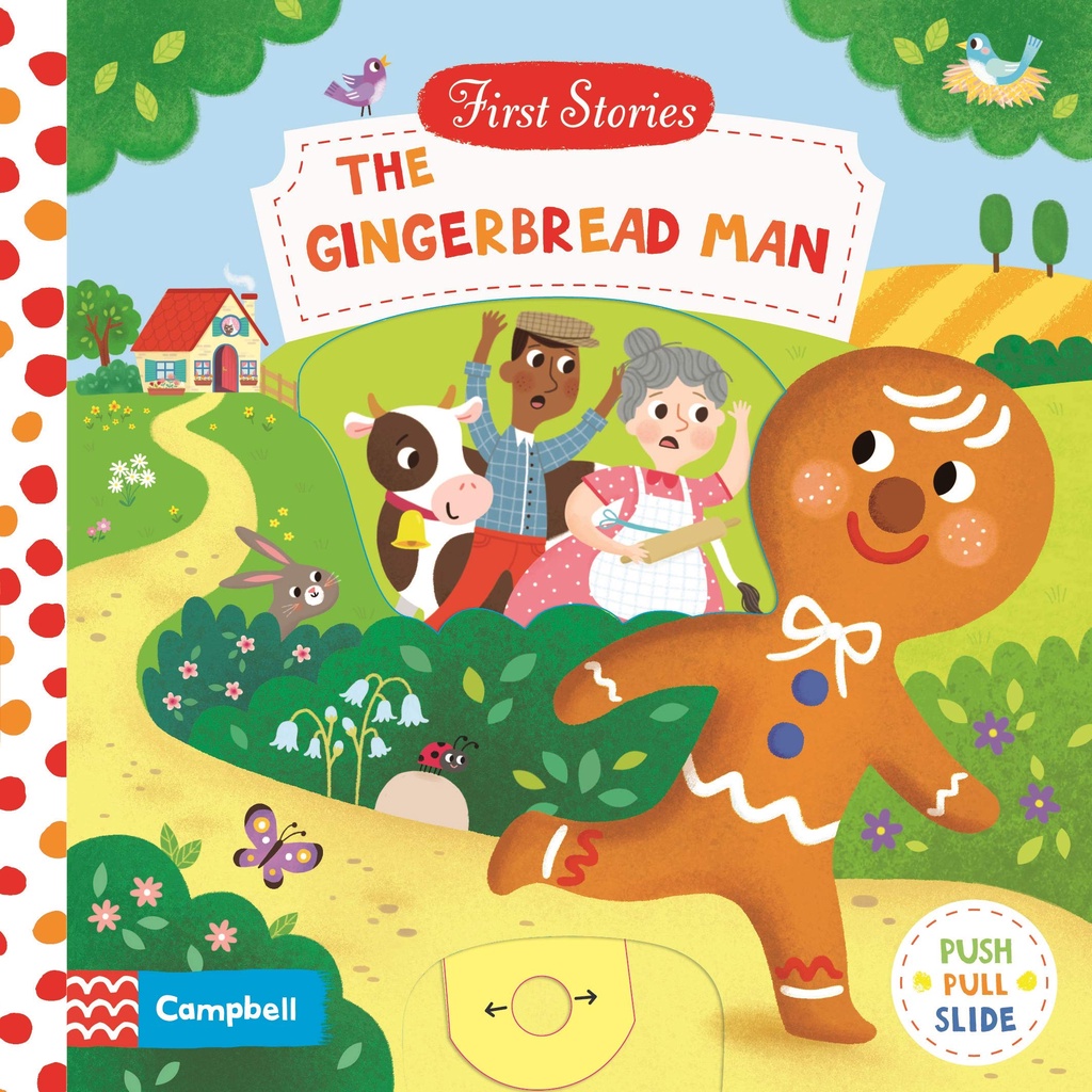 The Gingerbread Man (First Stories)(硬頁推拉書)(硬頁書)/Campbell Books【禮筑外文書店】