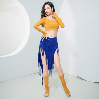 仙女的舞衣 流蘇舞裙肚皮舞衣服裝新款練功服流蘇裙肚皮舞練習服跳舞衣服舞衣表演服裝流蘇裙