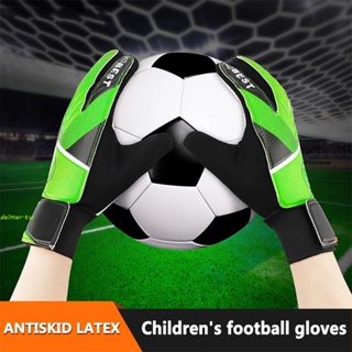 DELMER守門員手套兒童專業加厚孩子們男孩手部保護足球Glvoes