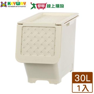 KEYWAY聯府 藤直取式整理箱KGB-301(30L)臺灣製 收納 置物【愛買】