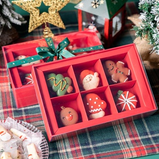 【現貨】【馬卡龍包裝盒】耶誕節 新年 手工韓系 夾心胖馬卡龍盒 透明硬禮盒 烘焙 甜點包裝盒