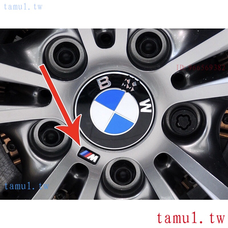 現貨BMW 寶馬F10 F11輪框鋁圈水晶貼紙 M標 方向盤貼標x1 x3 x5 x7 M3 M5 E46 E90