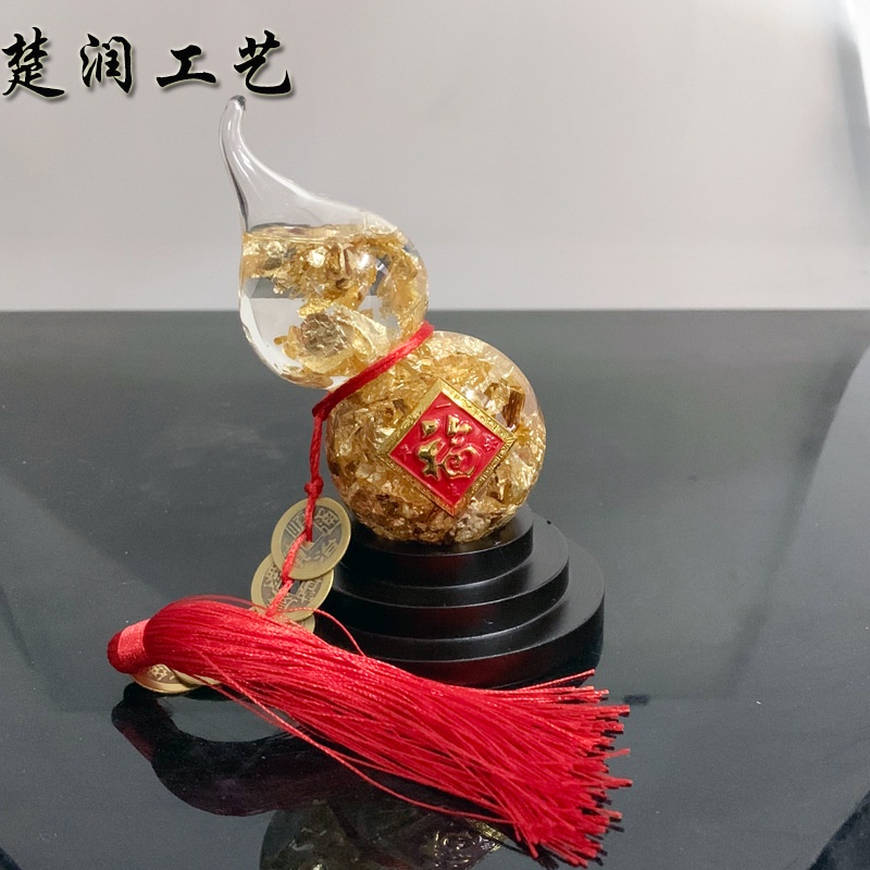 新款上市金箔葫蘆工藝品擺件臺灣熱銷促銷創意禮品新奇特產品批發