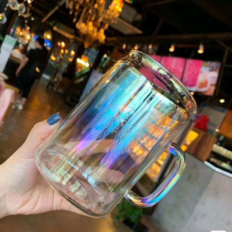 玻璃杯馬克杯咖啡奶茶玻璃咖啡杯硼矽酸鹽玻璃700ml透明