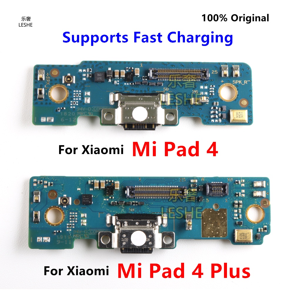 XIAOMI MI 適用於小米 Mi Pad 4 Plus 基座連接器的 USB 充電端口板排線,帶麥克風更換部件