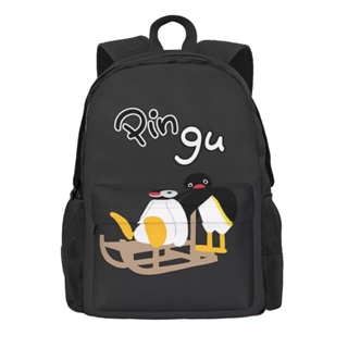 Pingu背包戶外旅行運動大容量學生書包筆記本電腦休閒單肩包
