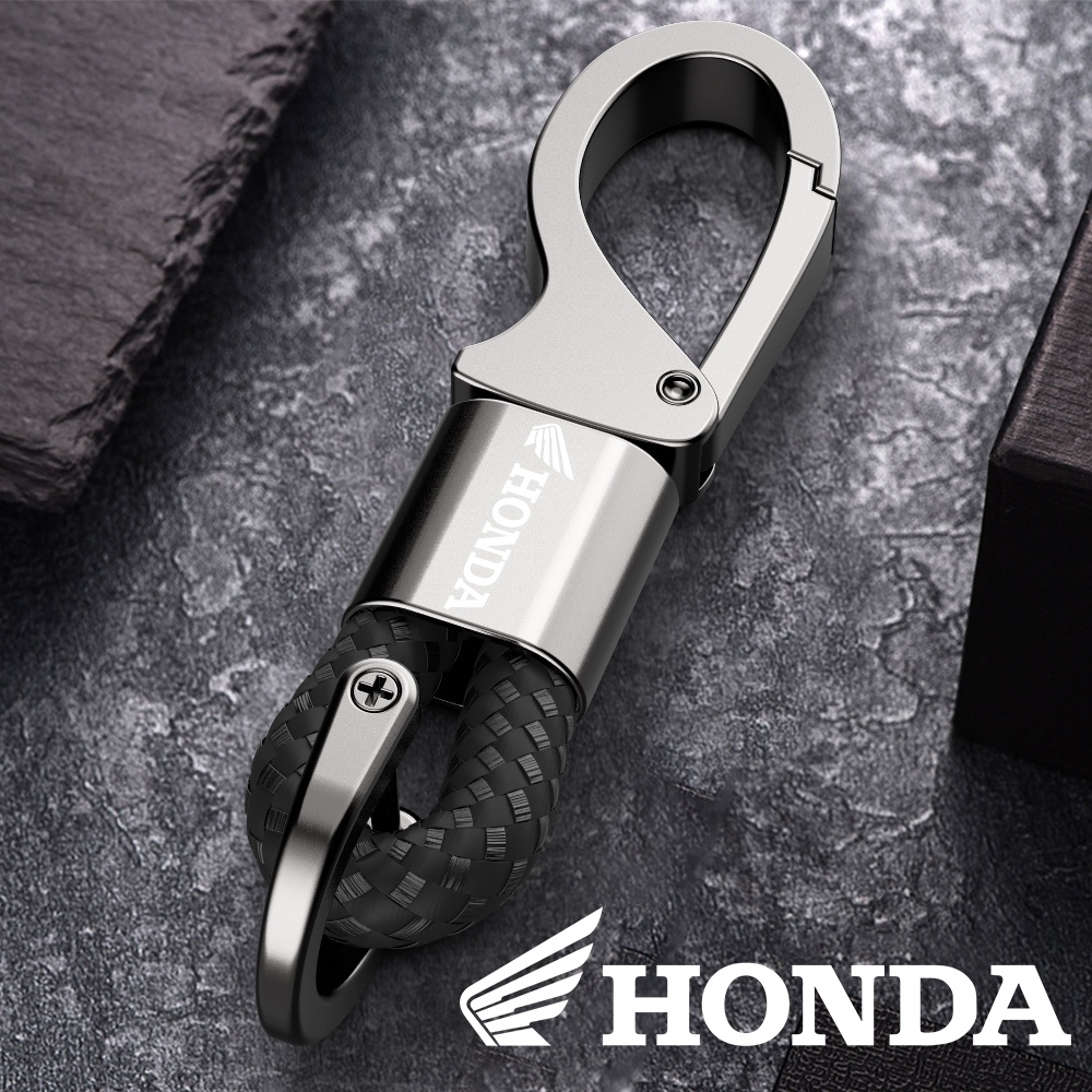 HONDA 汽車摩托車配件防丟金屬鑰匙扣適用於本田高品質鋅合金鑰匙圈汽車配件男女挂件配件個人定制禮品
