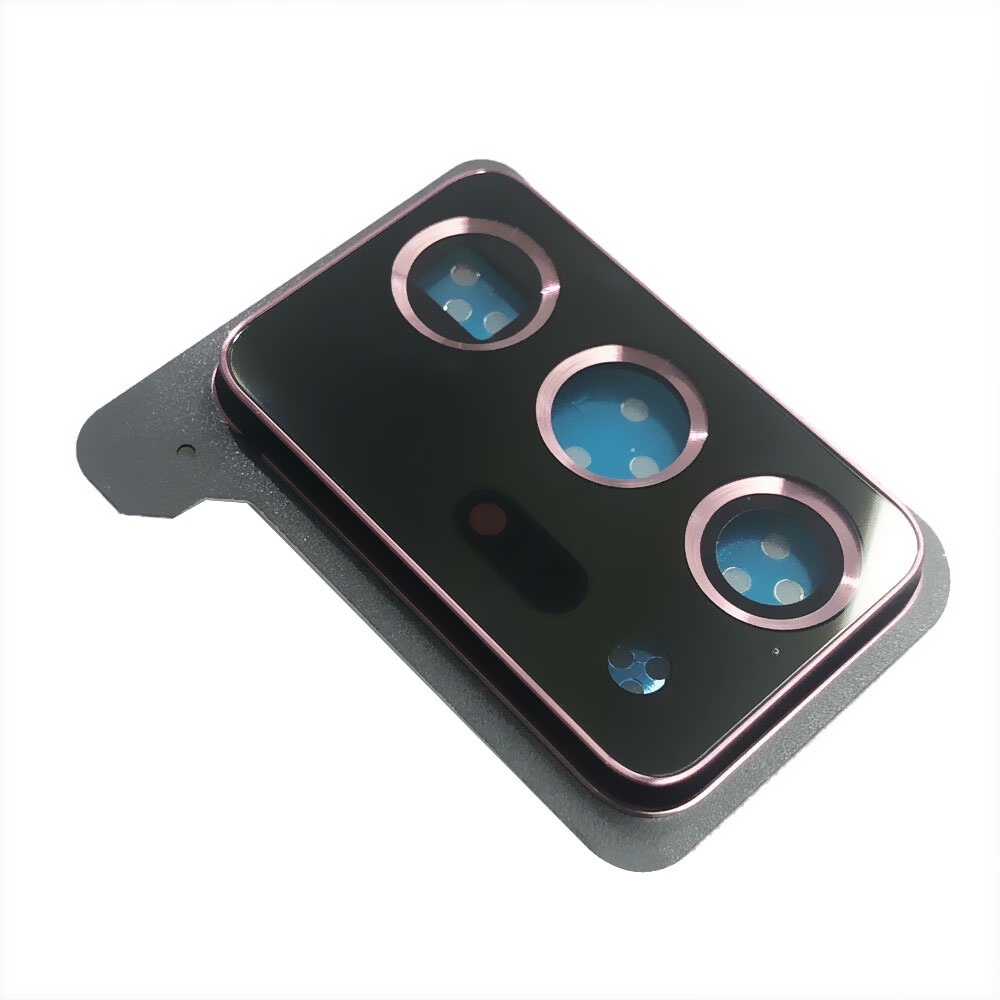 SAMSUNG 1 件原裝三星 Galaxy Note 20 Ultra 5G 後置攝像頭鏡頭框架蓋外殼外殼玻璃維修部件
