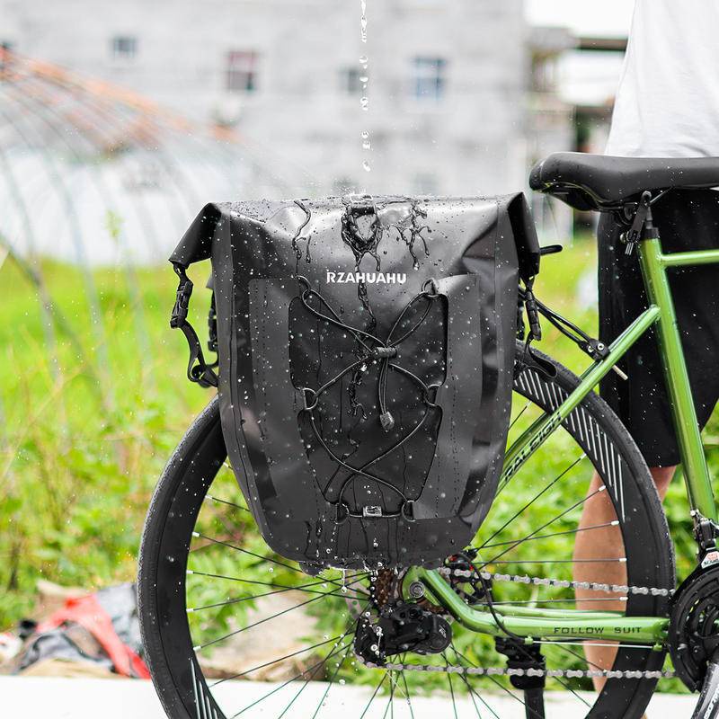 Rzahuahu 自行車包後置物架包 800D TPU 全防水自行車長途騎行收納側包