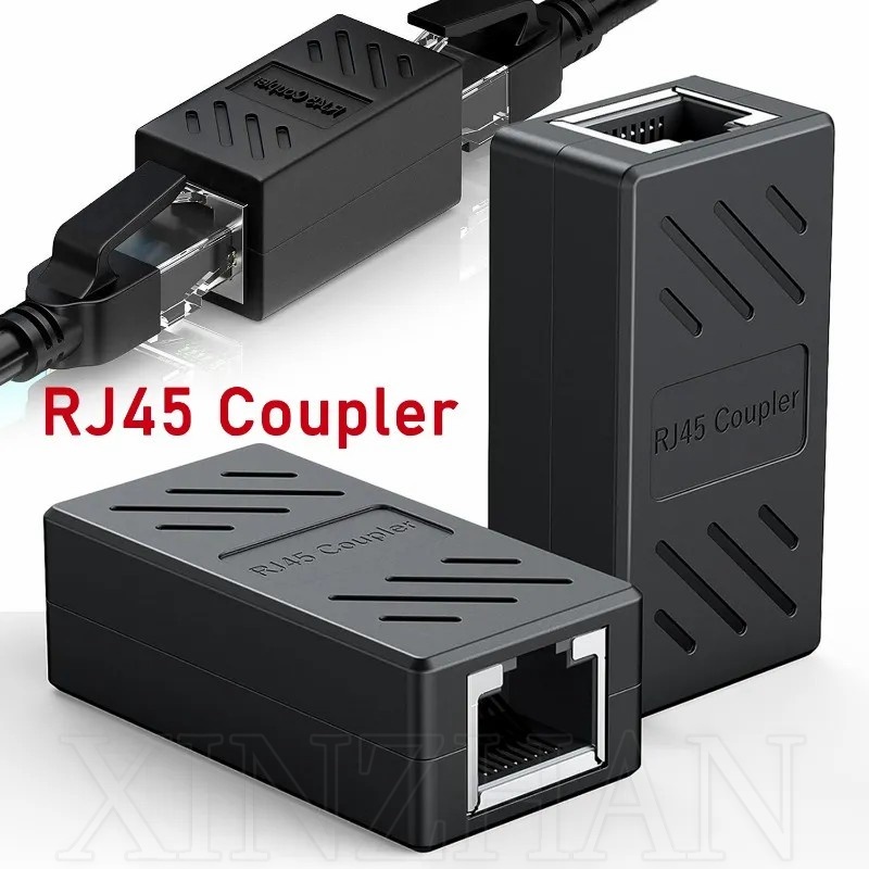 用於 Cat7 Cat6 Cat5e / 高速雙通頭連接器的 LAN 以太網電纜 / 直通千兆母對母適配器 / RJ45