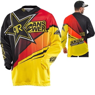 Rockstar Performance Dirt Bike Jersey 越野摩托車騎行服摩托車 BMX 速降賽車襯衫