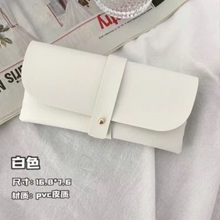 🔥臺灣新款熱賣🔥 復古文藝簡約眼鏡袋 軟皮眼鏡盒 ins少女便攜太陽墨鏡袋 收納包防壓