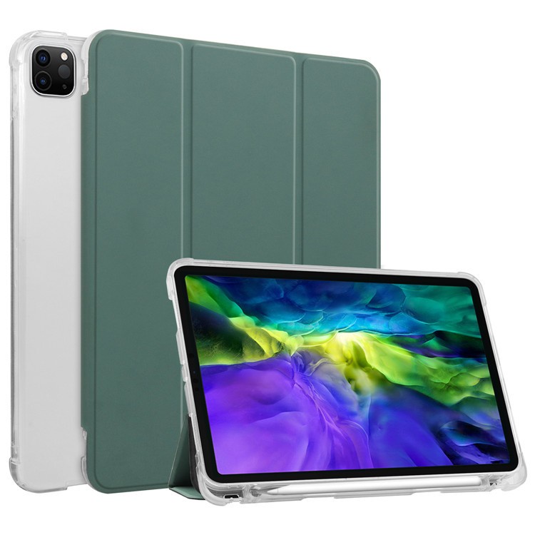 全新 iPad Air 第 4 代第 5 代第 10.9 英寸智能睡眠/喚醒支架平板電腦保護套帶筆槽適用於 iPad P