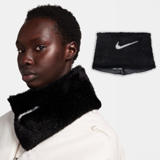 Nike 圍脖 Plush Knit 男女款 黑 頸套 毛絨 針織 毛毛【ACS】 N100886901-0OS