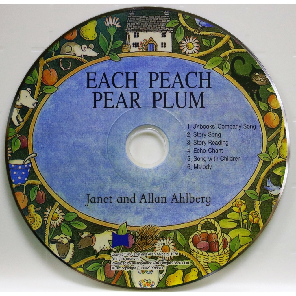 Each Peach Pear Plum (1 CD only)(韓國JY Books版) 廖彩杏老師推薦有聲書第28週/Janet Ahlberg【三民網路書店】